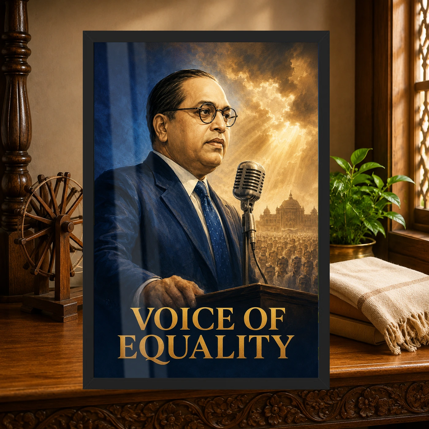 Dr. B. R. Ambedkar Voice of Equality Photo Frame, view 4