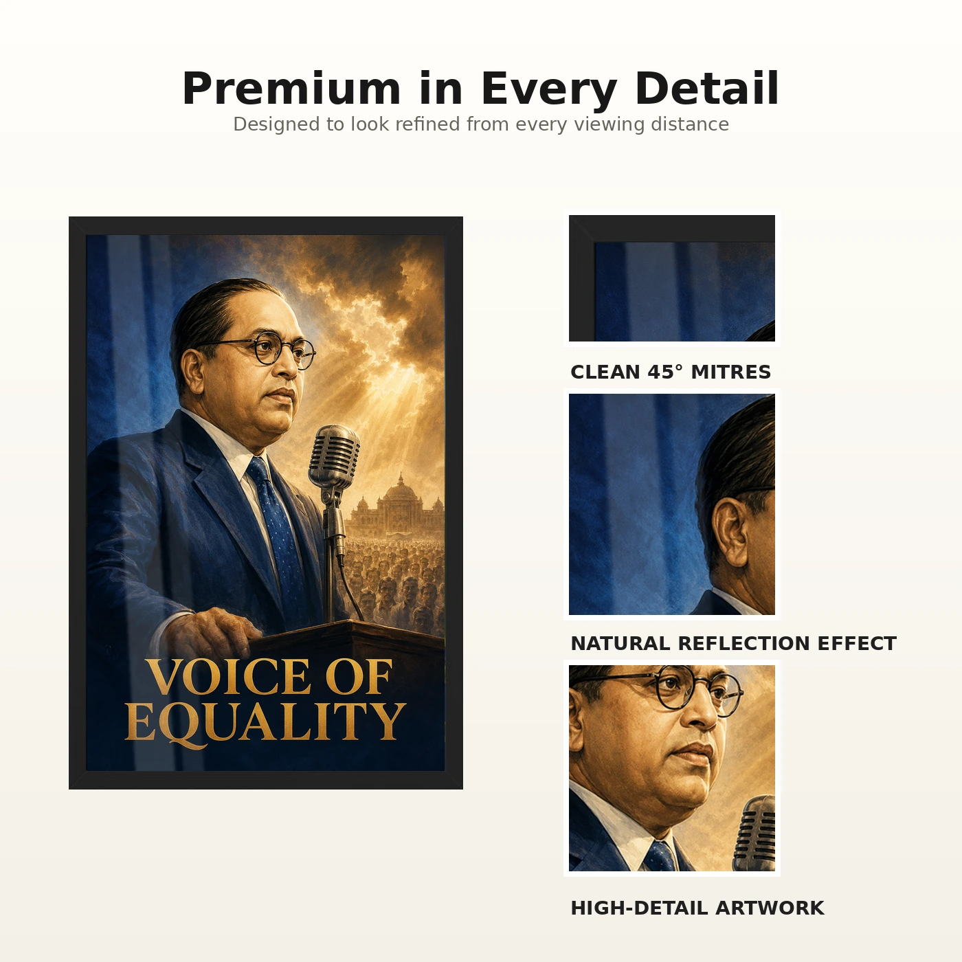 Dr. B. R. Ambedkar Voice of Equality Photo Frame, view 9
