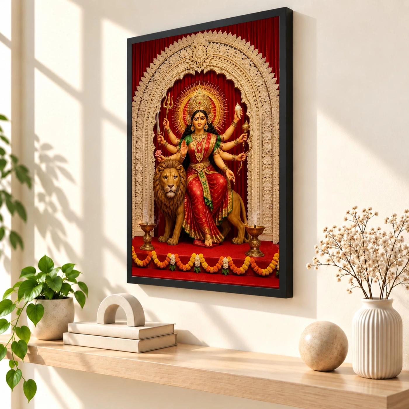 Durga Maa — Navratri Pandal Blessings Frame, view 2