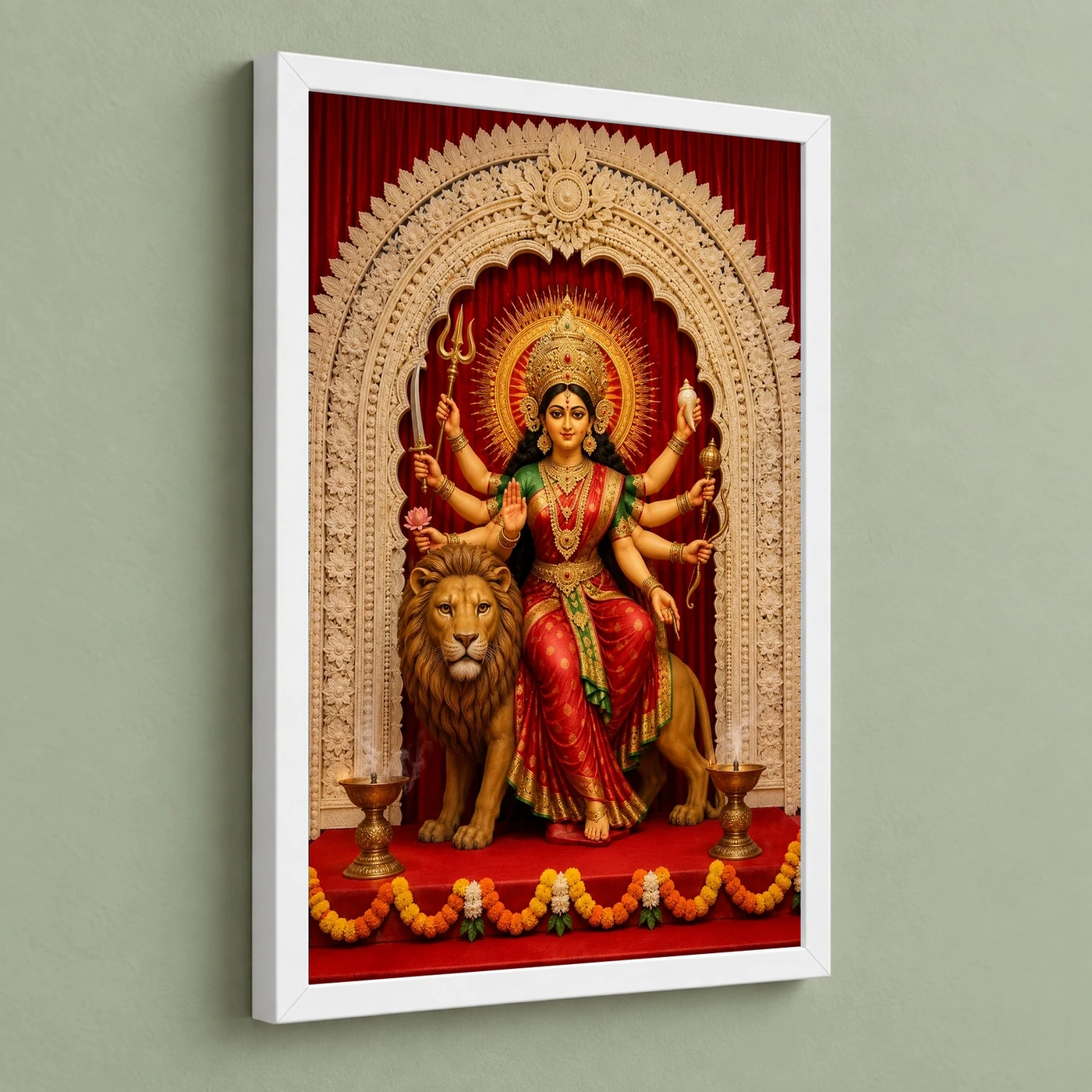 Durga Maa — Navratri Pandal Blessings Frame, view 5