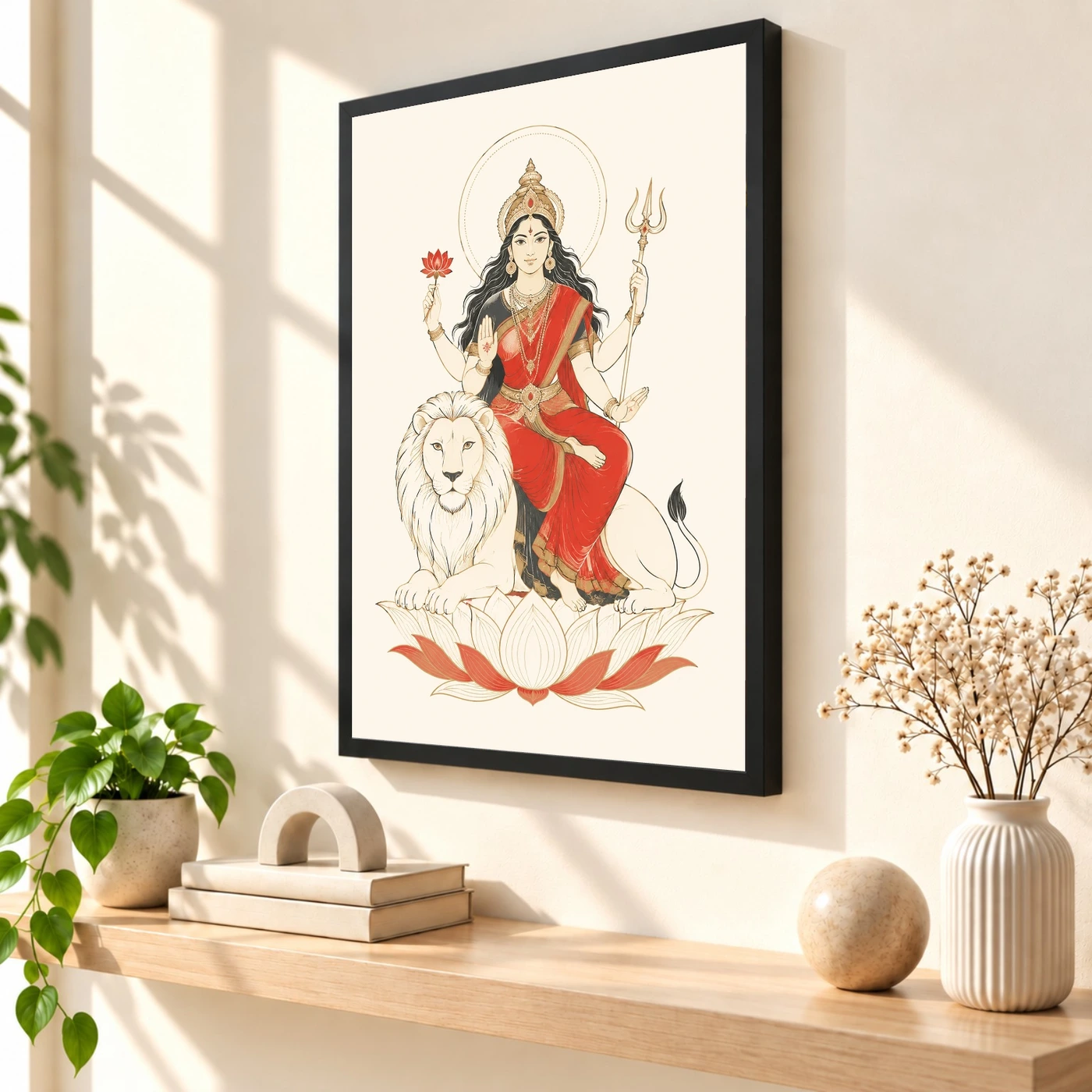 Durga — Modern Minimalist Ivory Frame, view 2