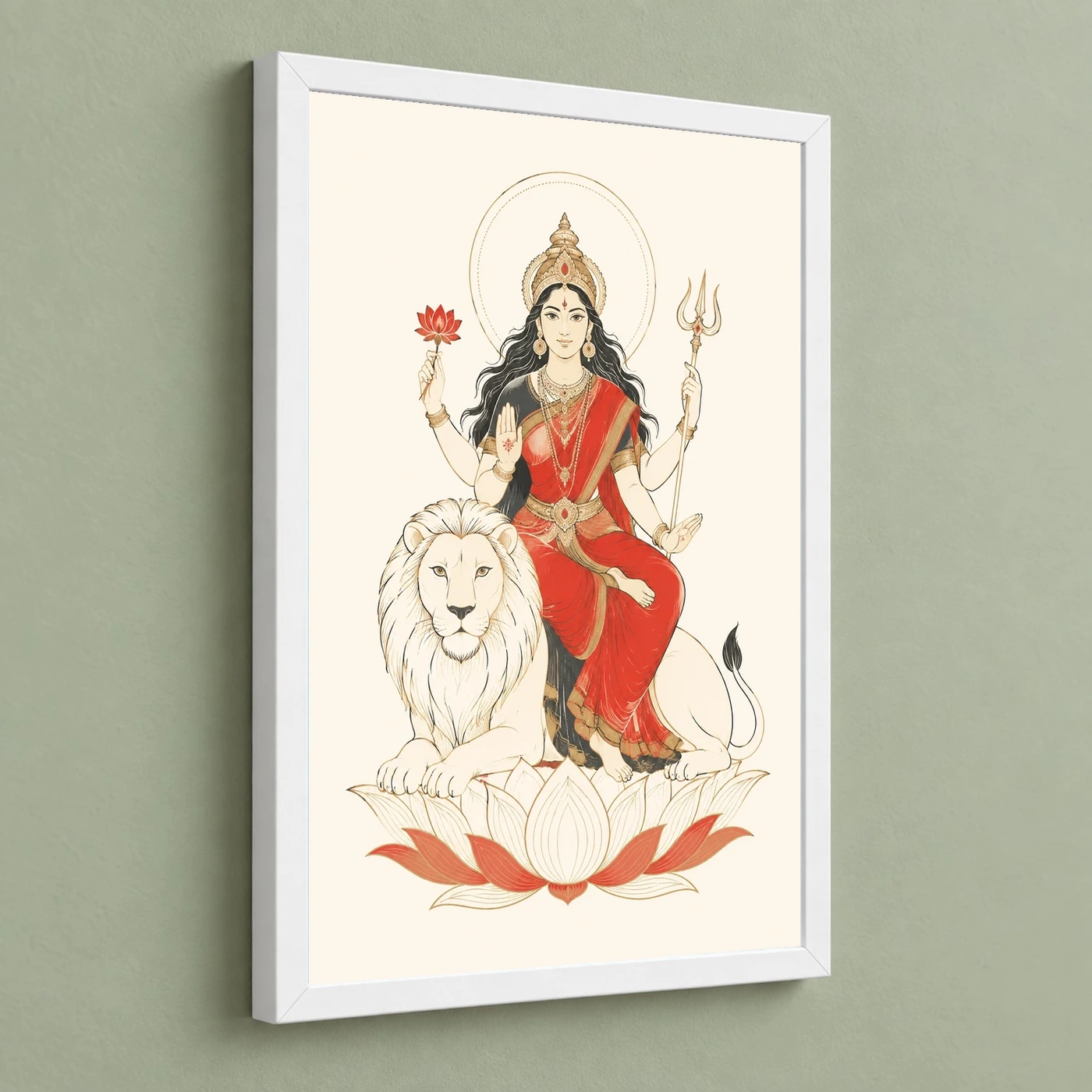 Durga — Modern Minimalist Ivory Frame, view 5