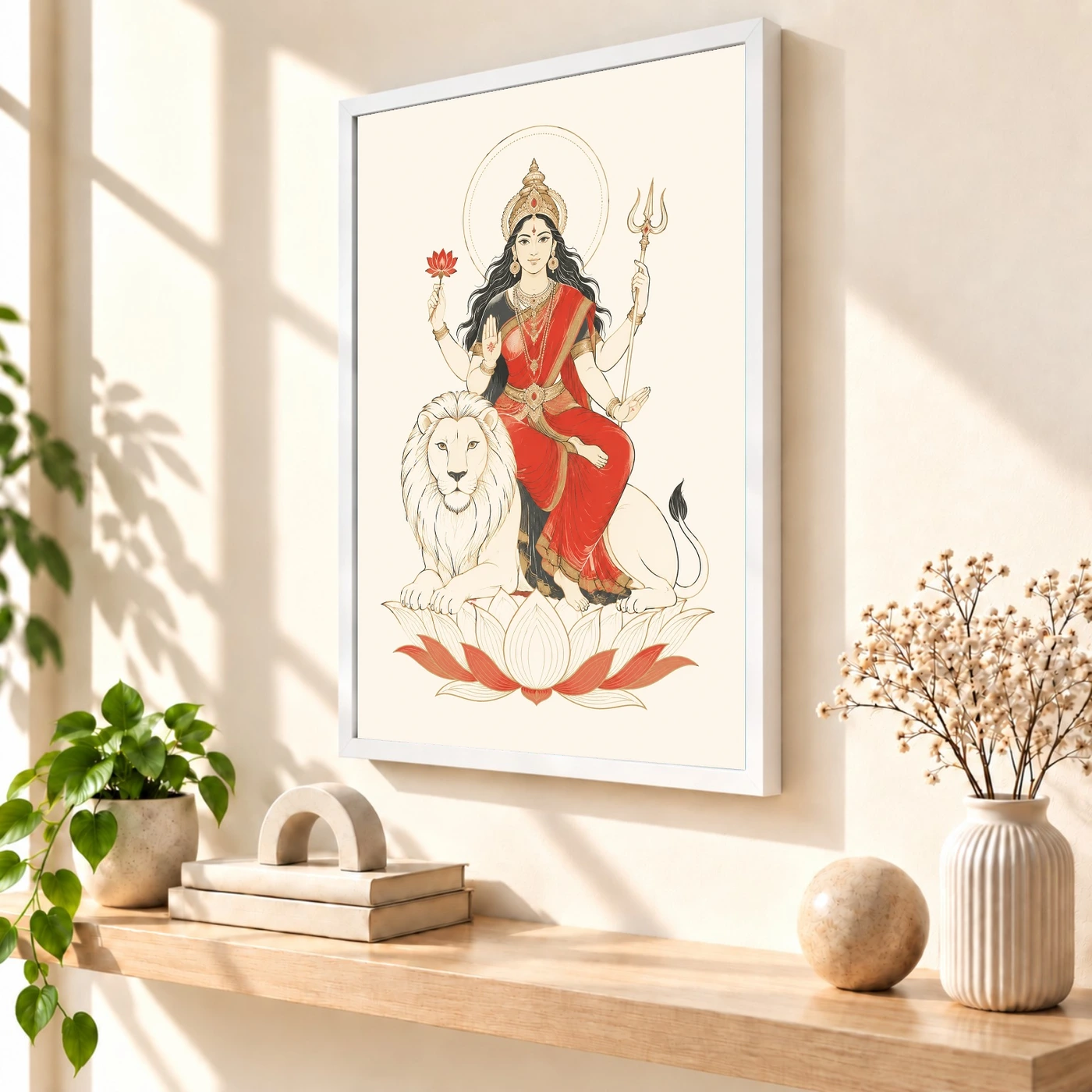 Durga — Modern Minimalist Ivory Frame, view 7