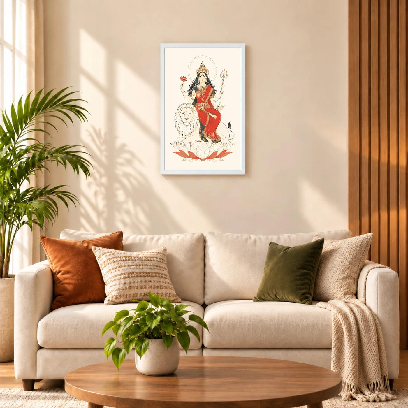 Durga — Modern Minimalist Ivory Frame, view 9
