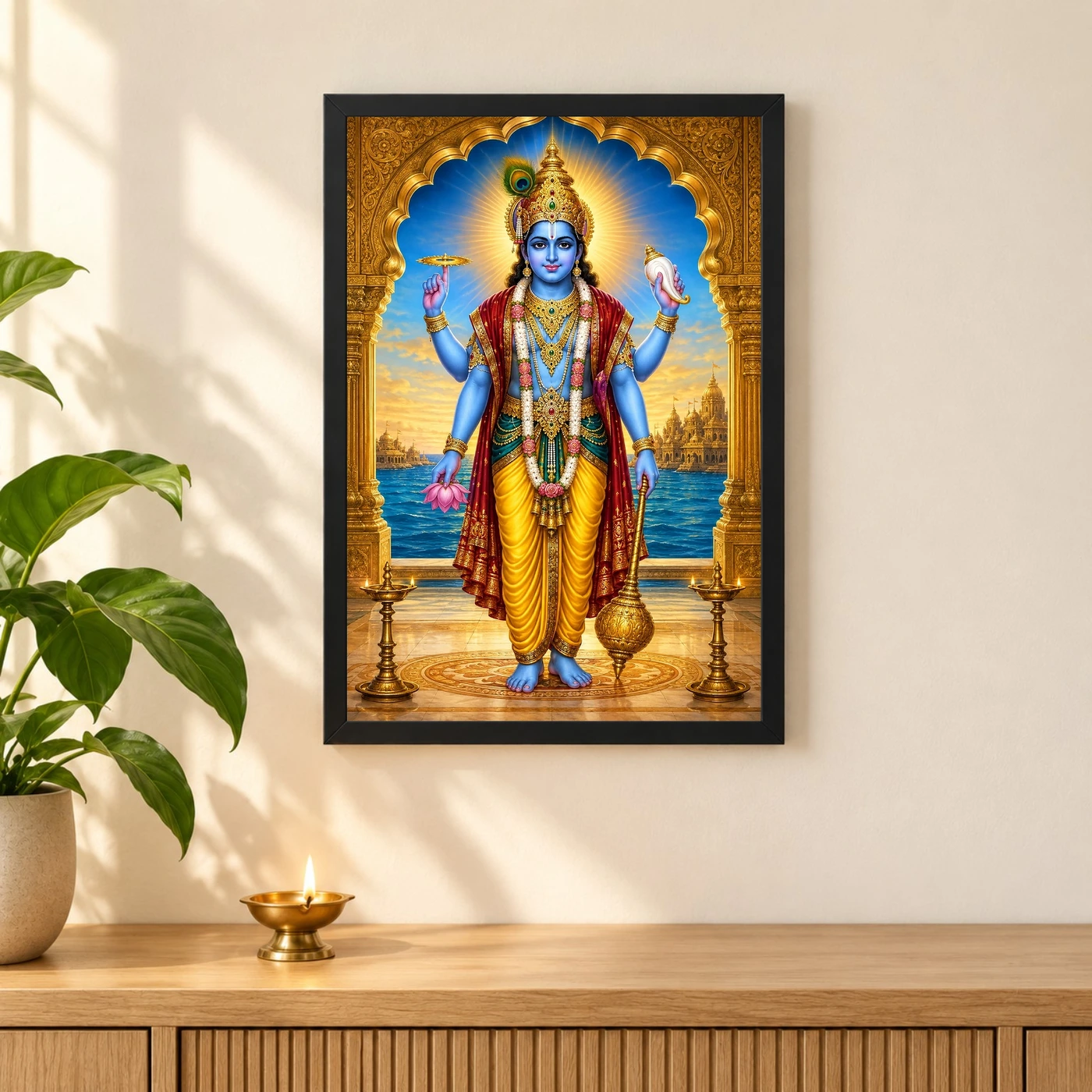 Dwarkadhish — Royal Darshan Frame, view 3