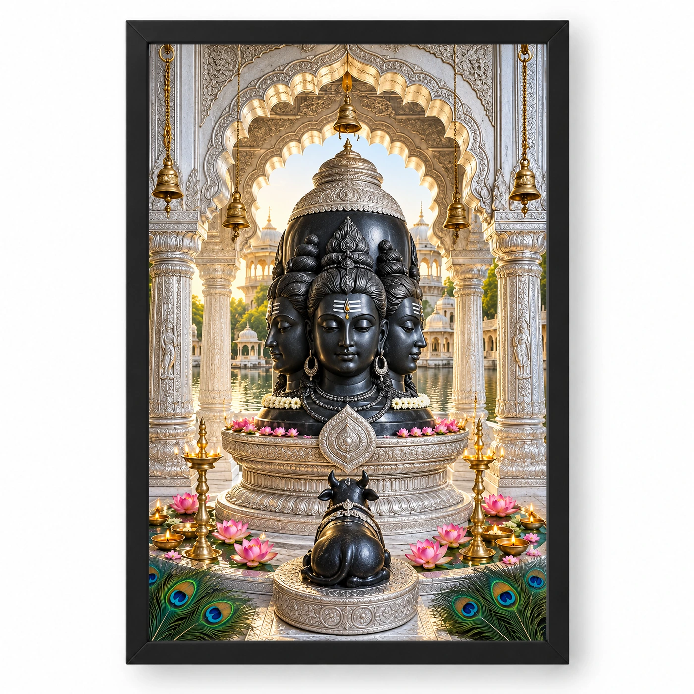 Eklingji Mewar Four-Faced Mahadev Photo Frame