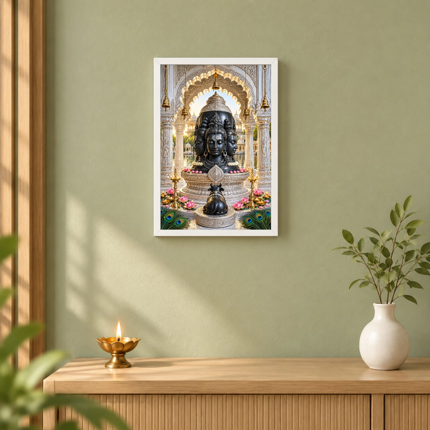 Eklingji Mewar Four-Faced Mahadev Photo Frame, view 6