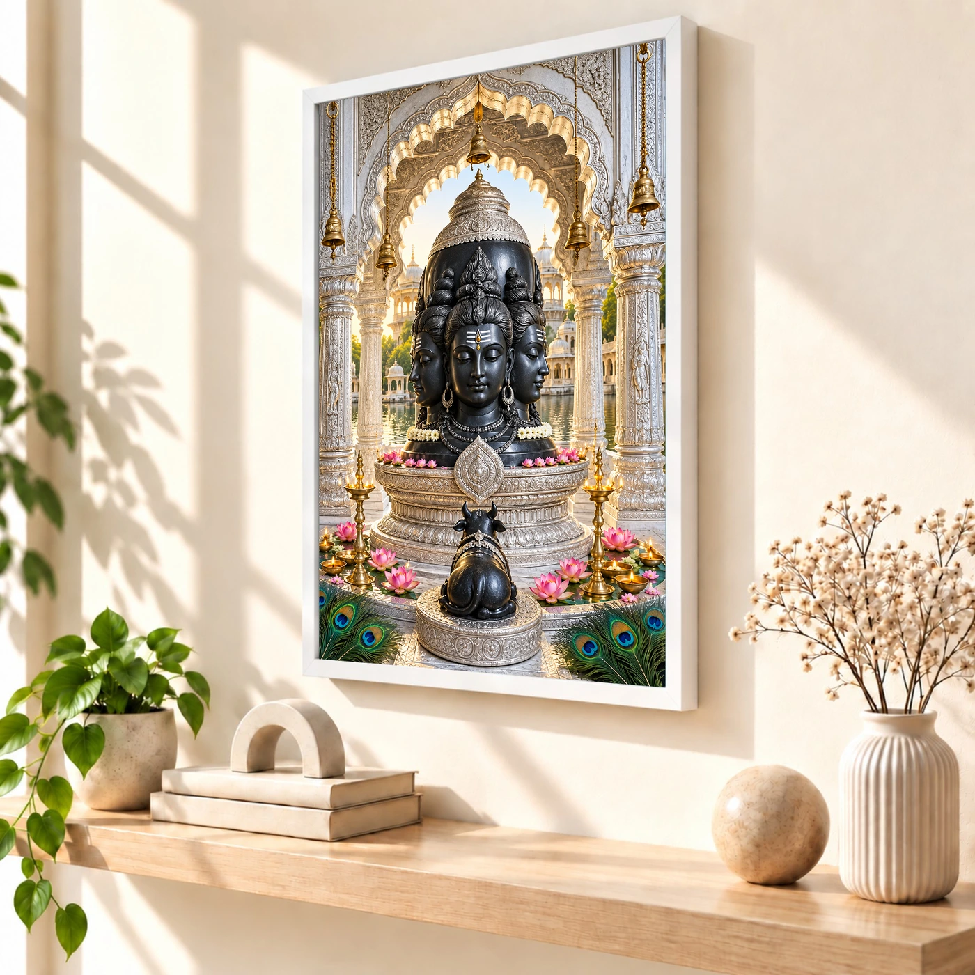 Eklingji Mewar Four-Faced Mahadev Photo Frame, view 7