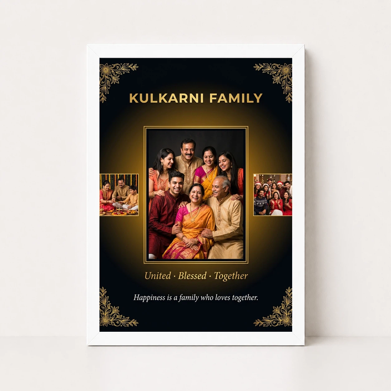 Family Frame Design Modern Minimal Elegant Family Art Photo Frame, view 5