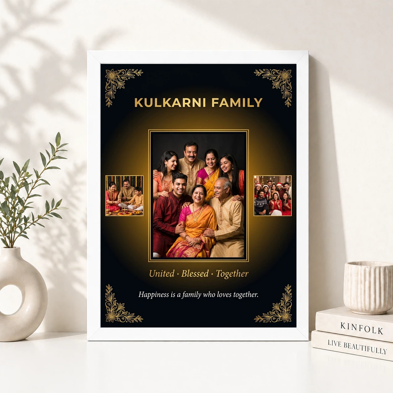 Family Frame Design Modern Minimal Elegant Family Art Photo Frame, view 8