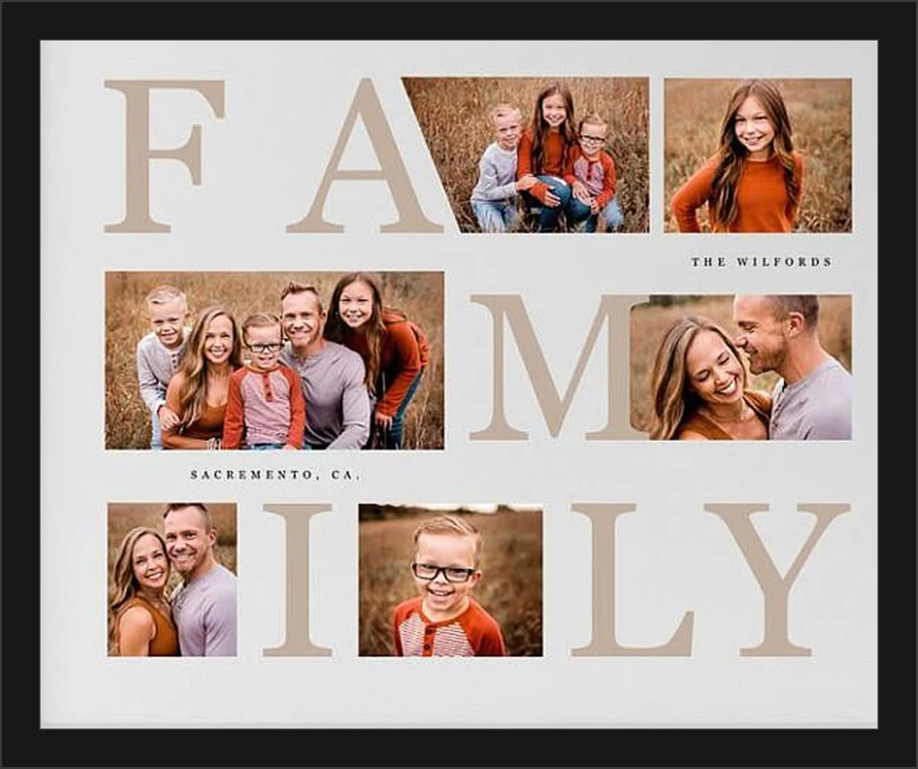 Temp 24 - Family Lettering Collage