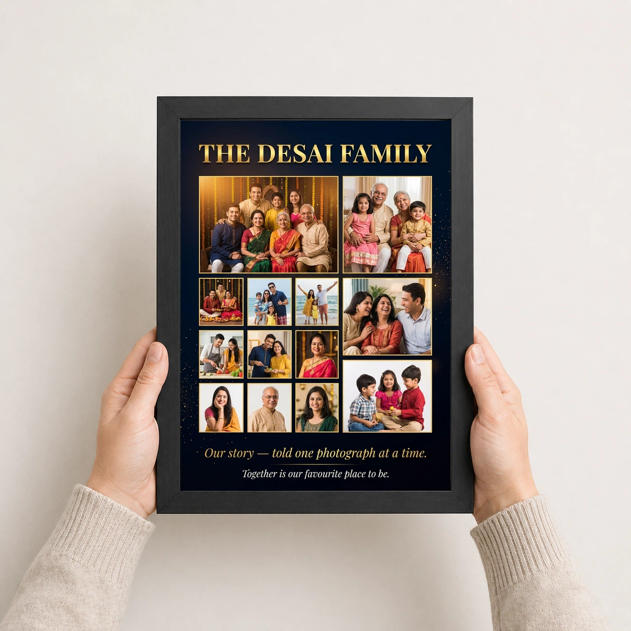 Family Photo Frame Collage Pastel Love Story Journey Photo Frame, view 3