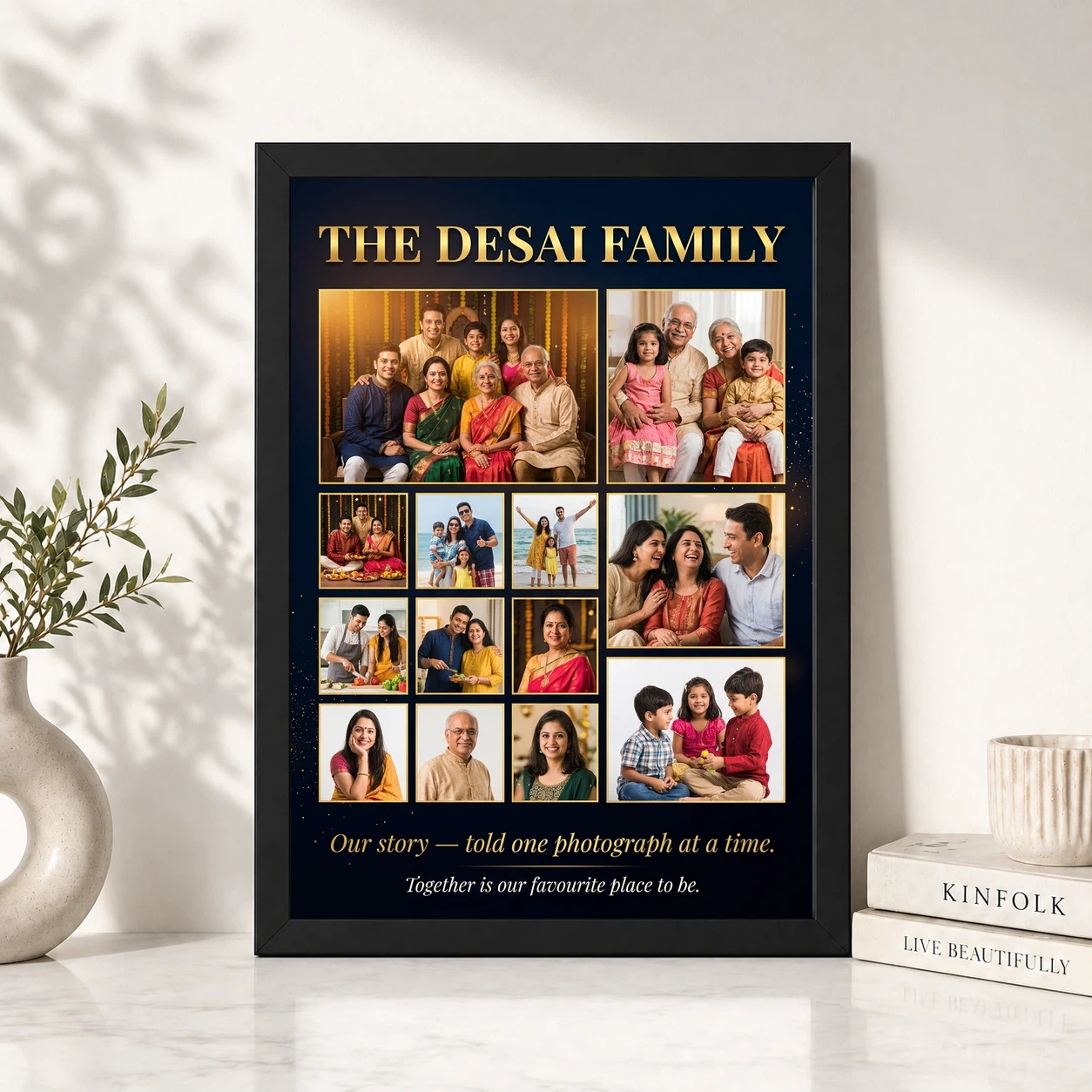 Family Photo Frame Collage Pastel Love Story Journey Photo Frame, view 4