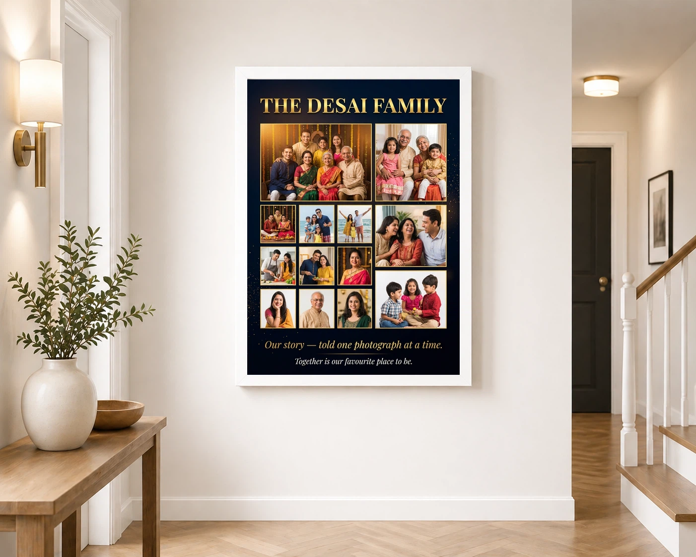 Family Photo Frame Collage Pastel Love Story Journey Photo Frame, view 6