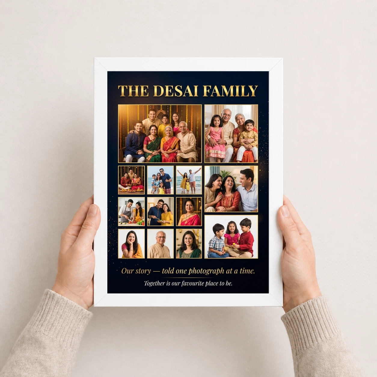Family Photo Frame Collage Pastel Love Story Journey Photo Frame, view 7