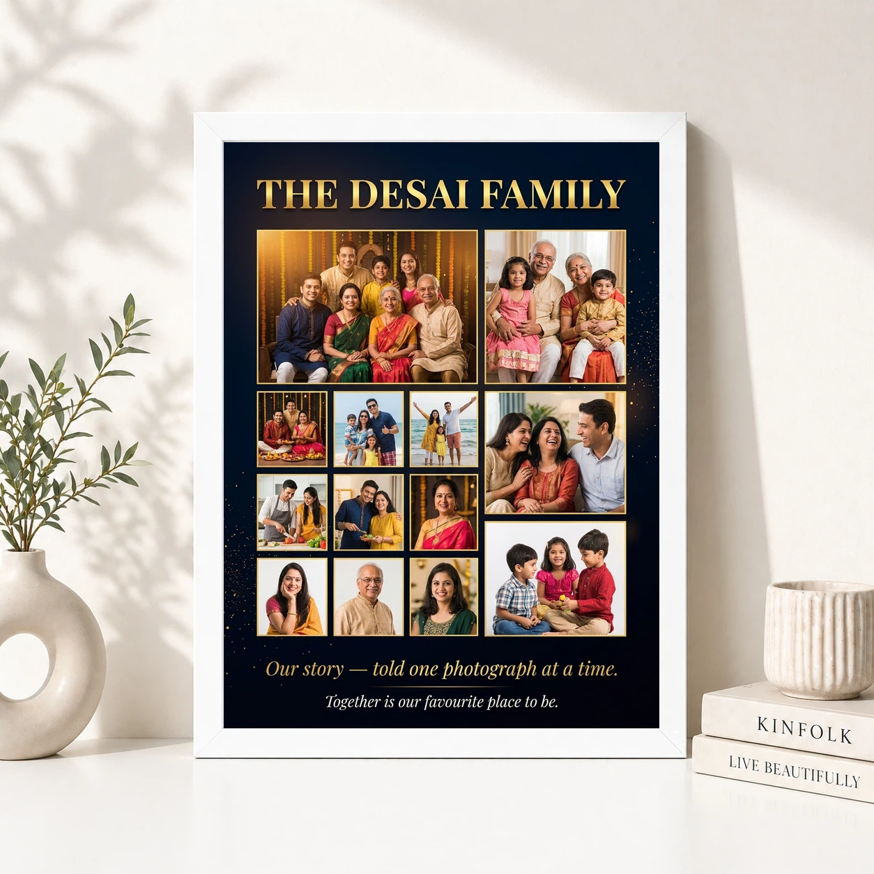 Family Photo Frame Collage Pastel Love Story Journey Photo Frame, view 8