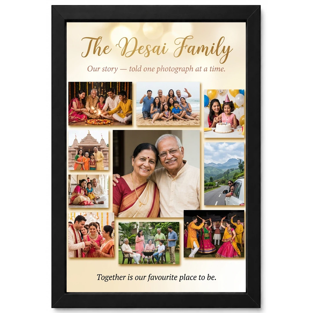 Family Photo Frame Collage Romantic Multi Photo Memories Photo Frame