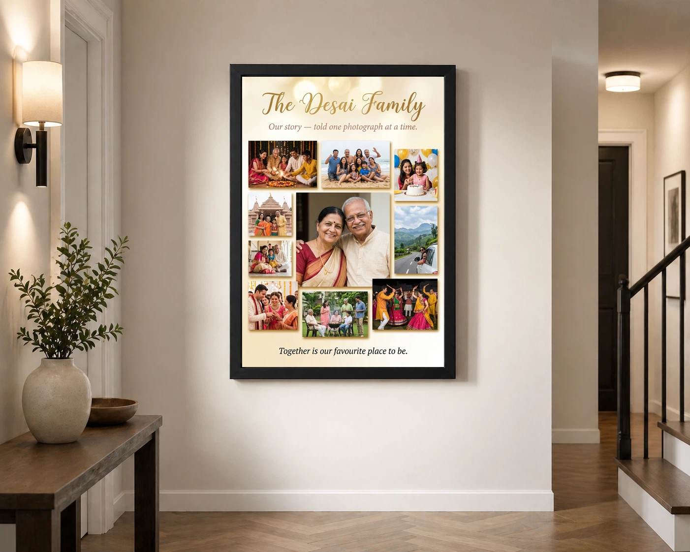Family Photo Frame Collage Romantic Multi Photo Memories Photo Frame, view 2
