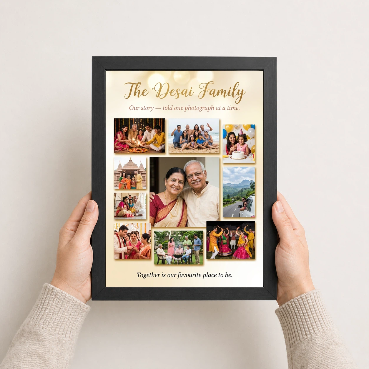 Family Photo Frame Collage Romantic Multi Photo Memories Photo Frame, view 3