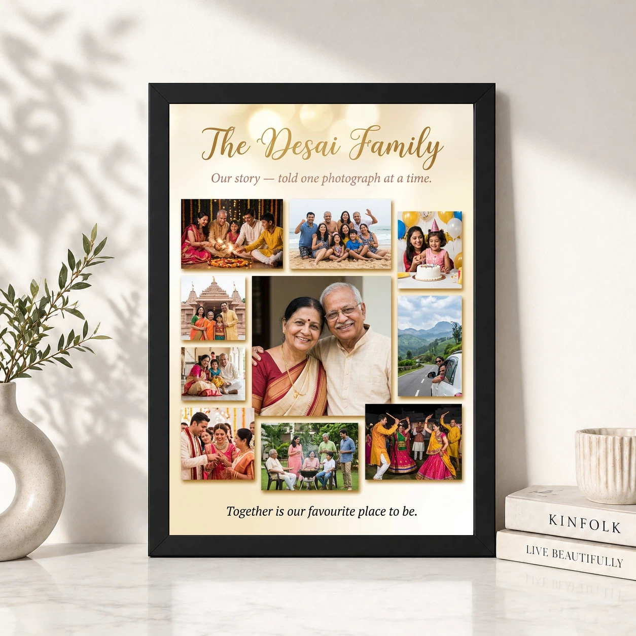 Family Photo Frame Collage Romantic Multi Photo Memories Photo Frame, view 4