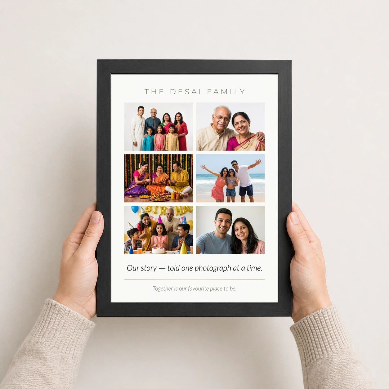 Family Photo Frame Collage Vintage Polaroid Family Memories Photo Frame, view 3