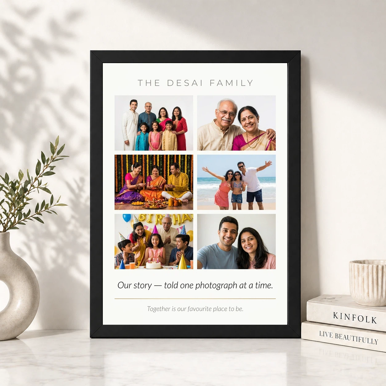Family Photo Frame Collage Vintage Polaroid Family Memories Photo Frame, view 4