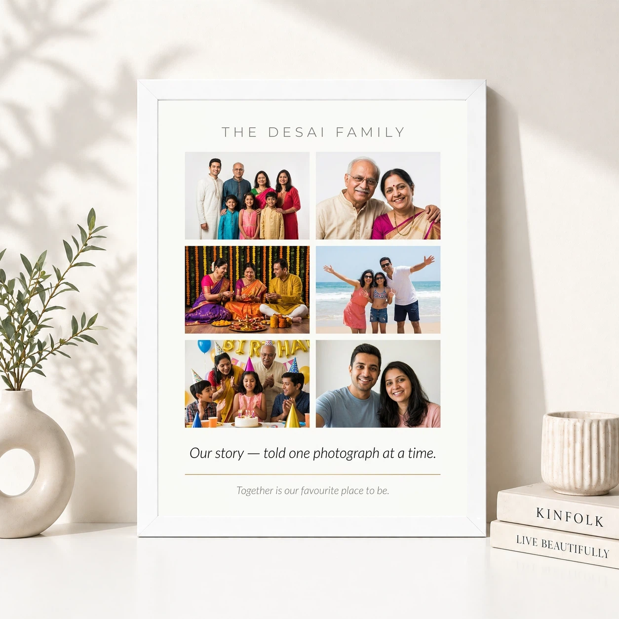 Family Photo Frame Collage Vintage Polaroid Family Memories Photo Frame, view 8