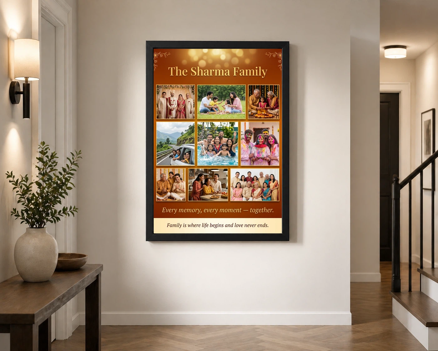 Family Photo Frame Collage Warm Memories Together Multi Photo Frame, view 2