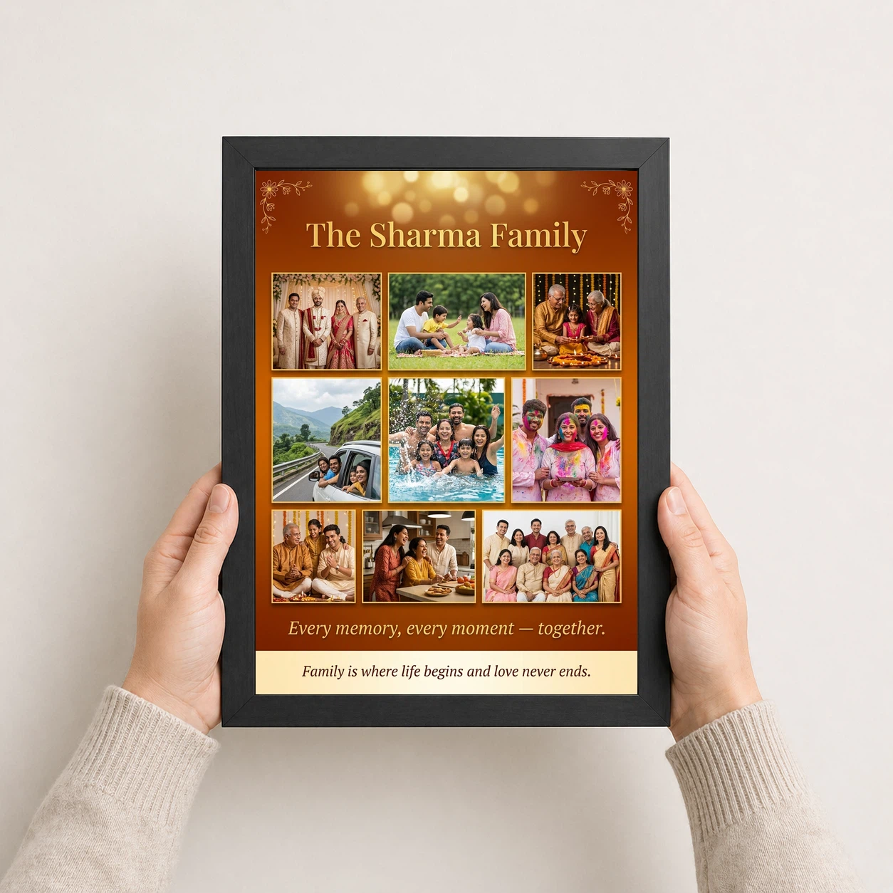 Family Photo Frame Collage Warm Memories Together Multi Photo Frame, view 3