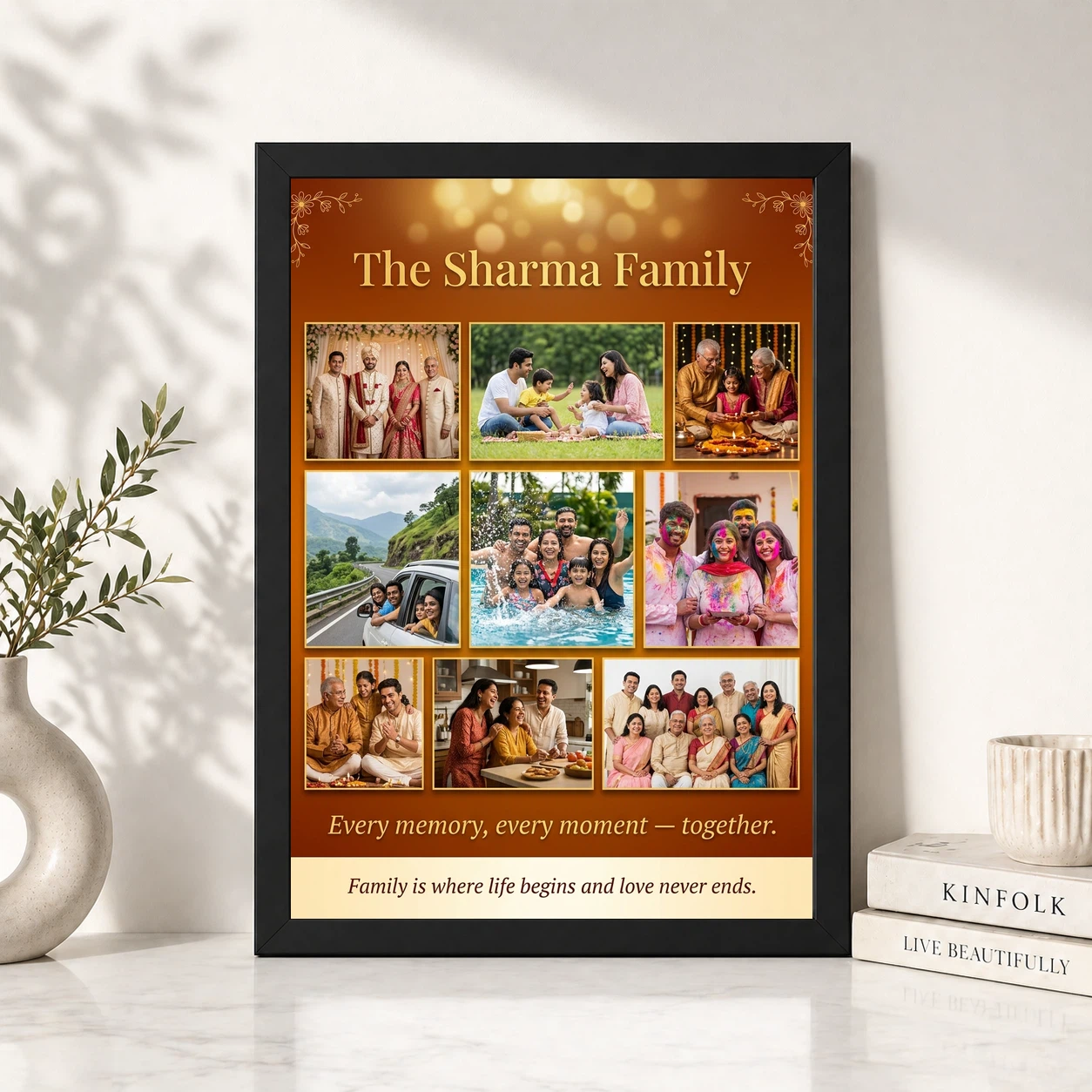 Family Photo Frame Collage Warm Memories Together Multi Photo Frame, view 4
