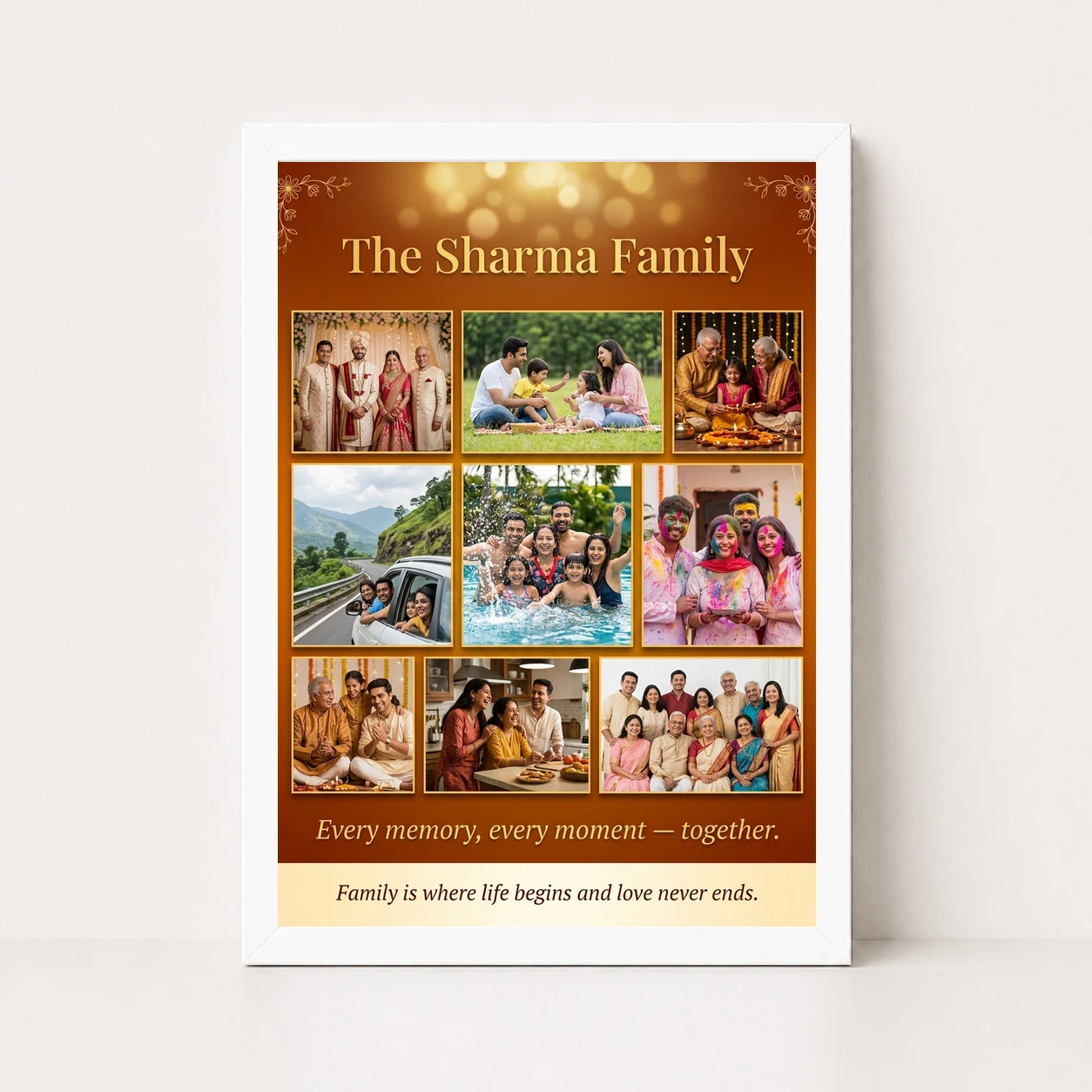 Family Photo Frame Collage Warm Memories Together Multi Photo Frame, view 5