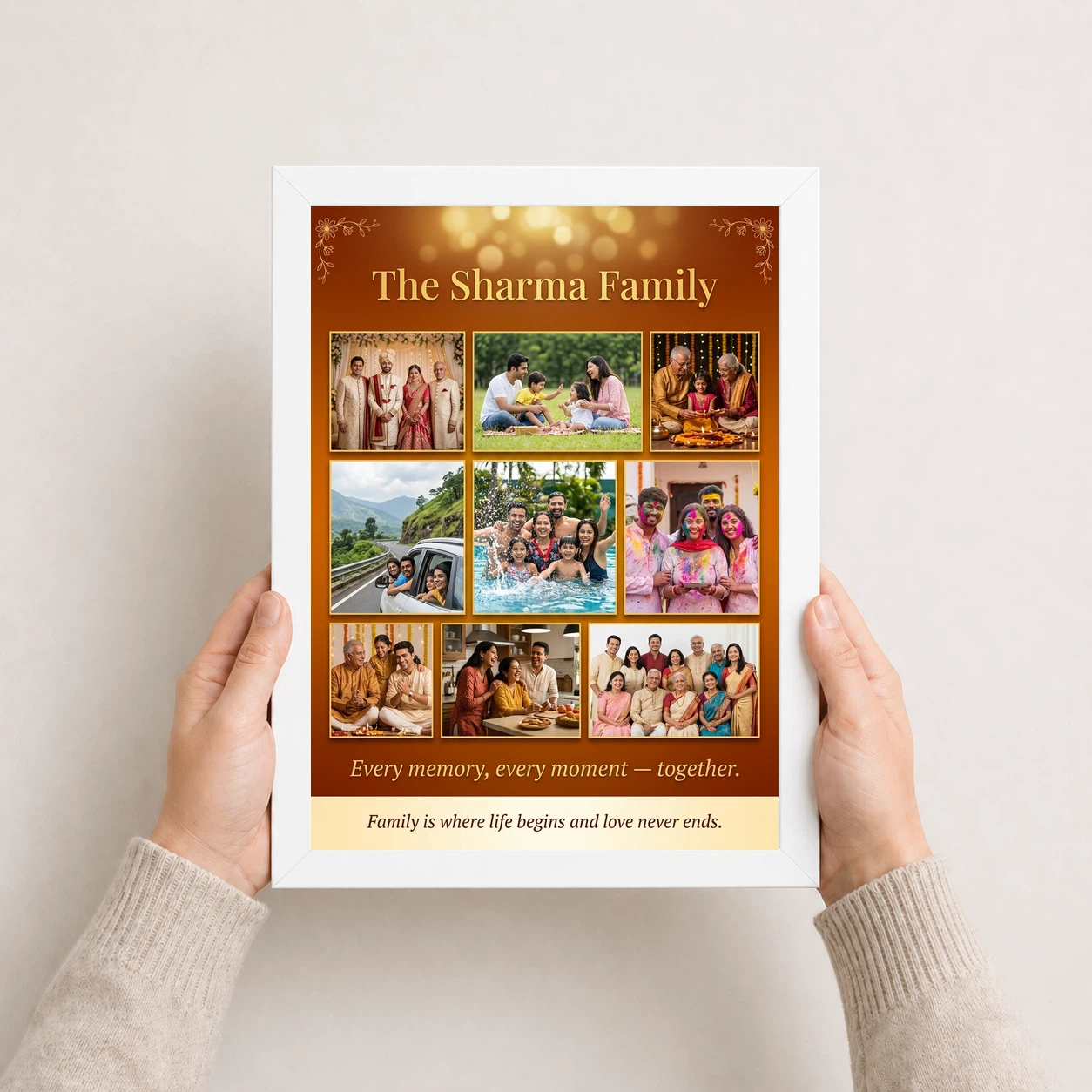 Family Photo Frame Collage Warm Memories Together Multi Photo Frame, view 7