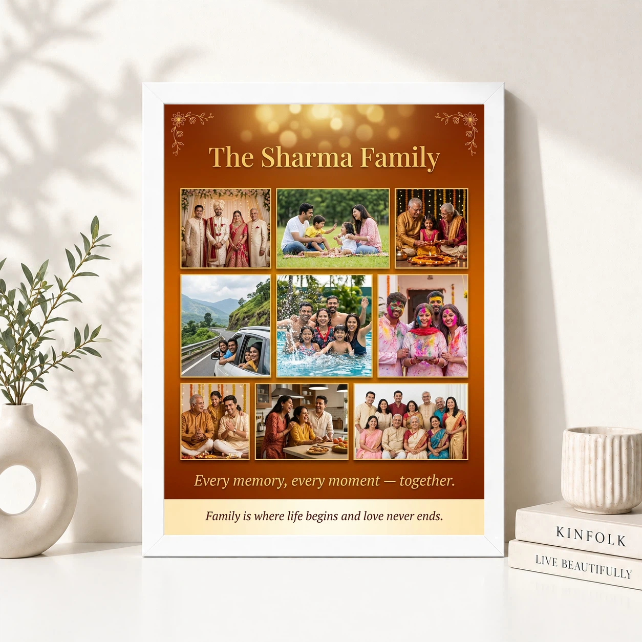 Family Photo Frame Collage Warm Memories Together Multi Photo Frame, view 8