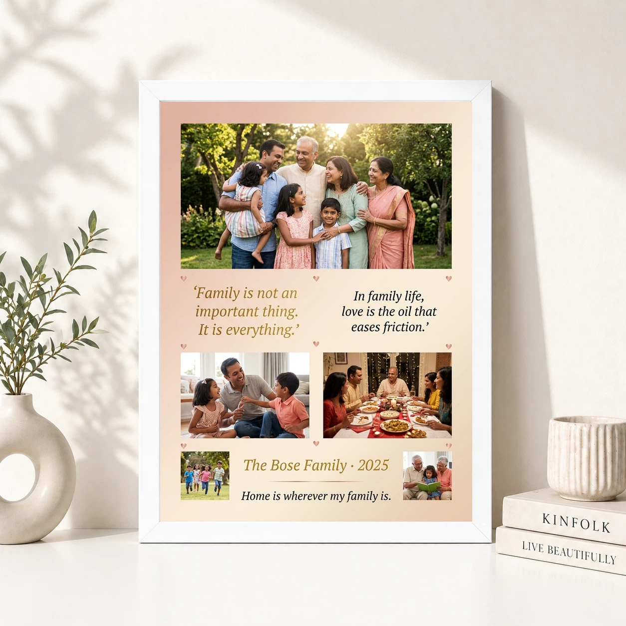 Family Photo Frame with Quotes Inspirational Bold Family Art Photo Frame, view 8