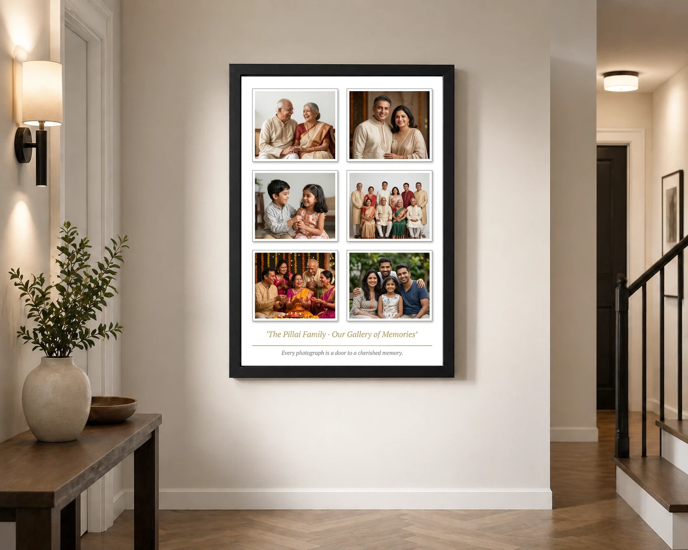 Family Picture Frames Vibrant Colorful Happy Family Wall Photo Frame, view 2