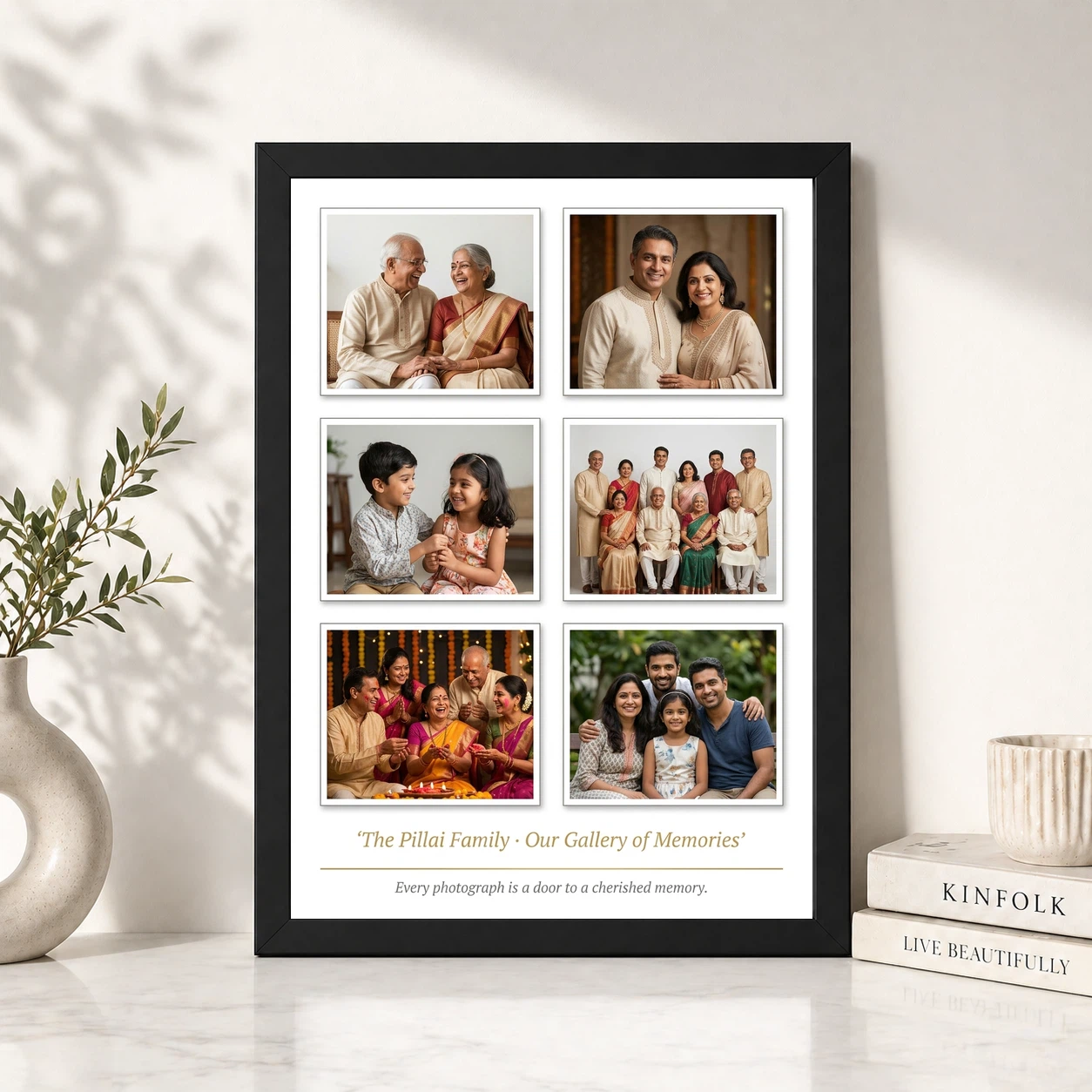 Family Picture Frames Vibrant Colorful Happy Family Wall Photo Frame, view 4