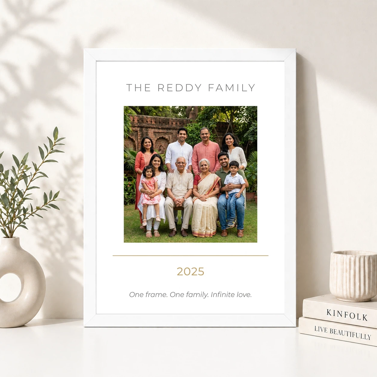 Family Single Photo Frame Bold Modern Premium Portrait Photo Frame, view 8