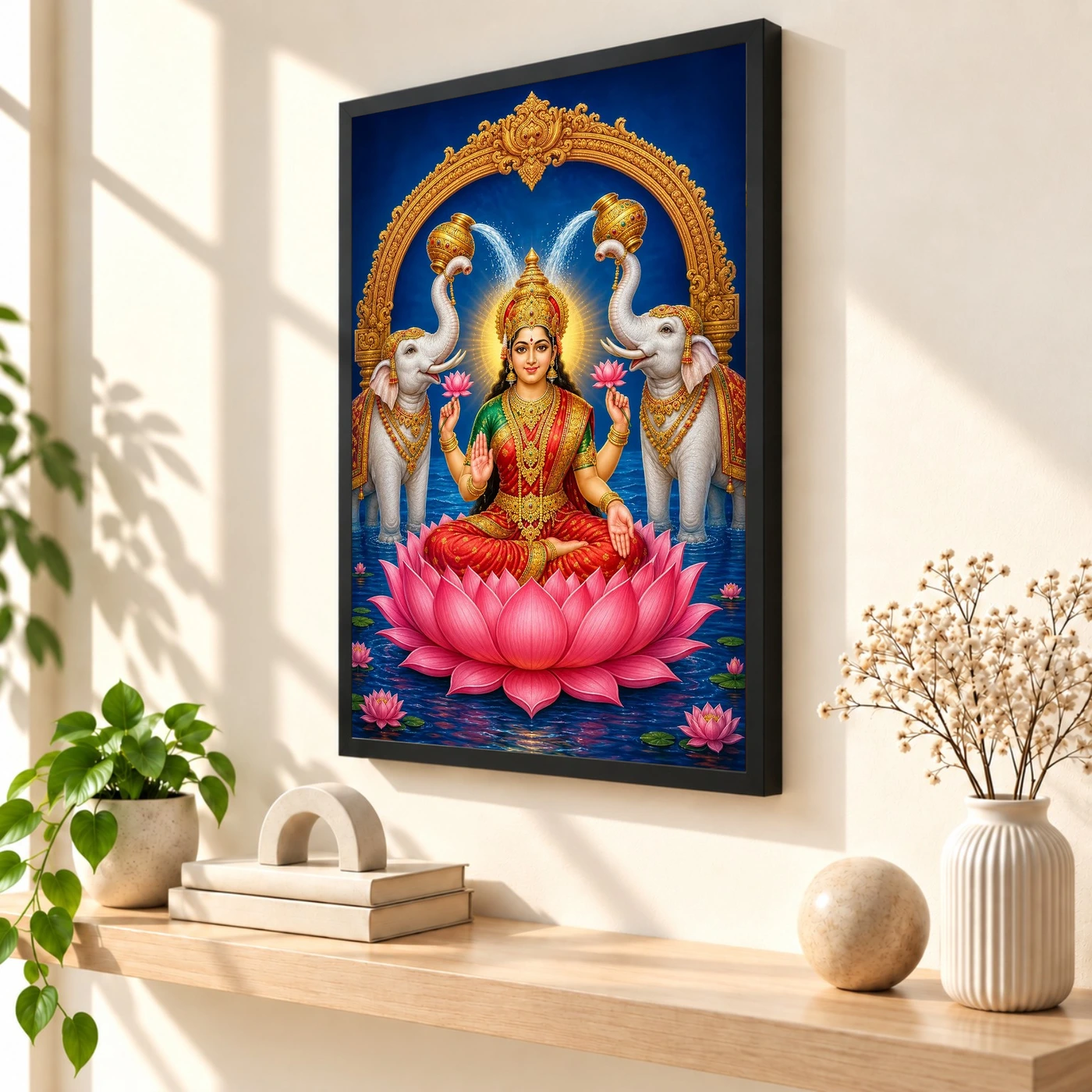 Gaja Lakshmi — Elephants of Abundance Frame, view 2