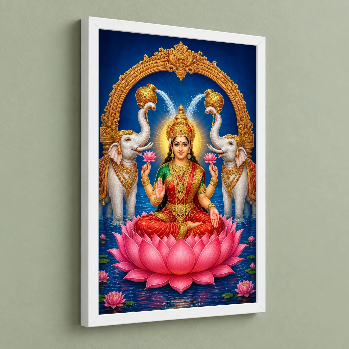 Gaja Lakshmi — Elephants of Abundance Frame, view 5
