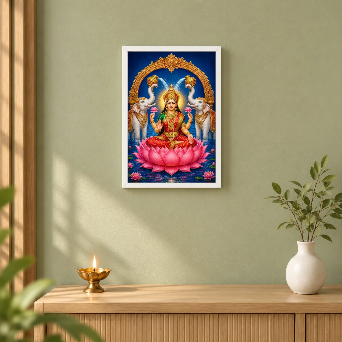 Gaja Lakshmi — Elephants of Abundance Frame, view 6