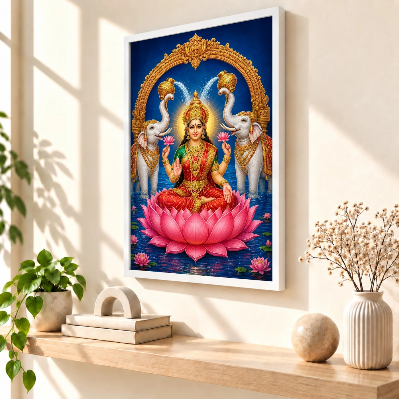 Gaja Lakshmi — Elephants of Abundance Frame, view 7