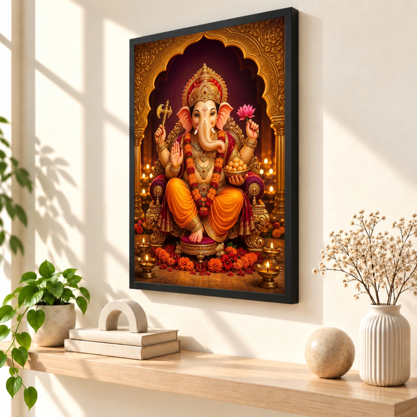 Ganesh Chaturthi — Festival Pandal Blessings Frame, view 2