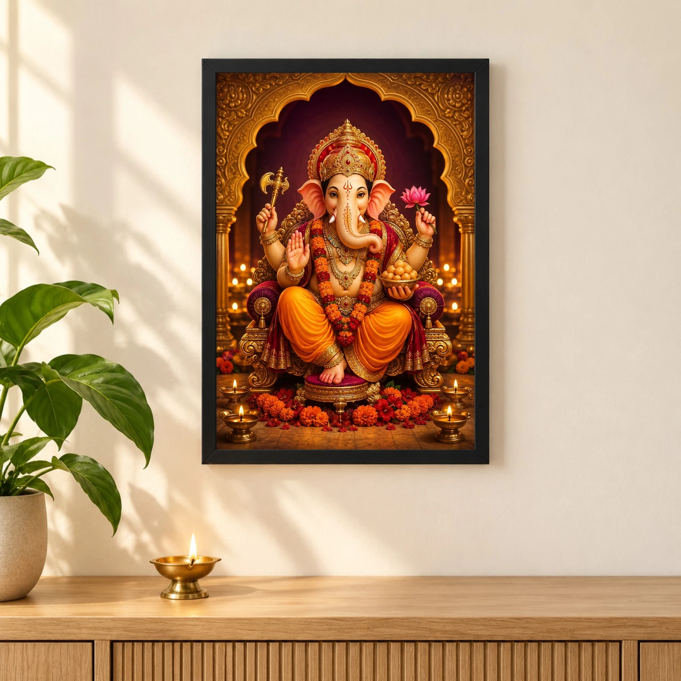 Ganesh Chaturthi — Festival Pandal Blessings Frame, view 3