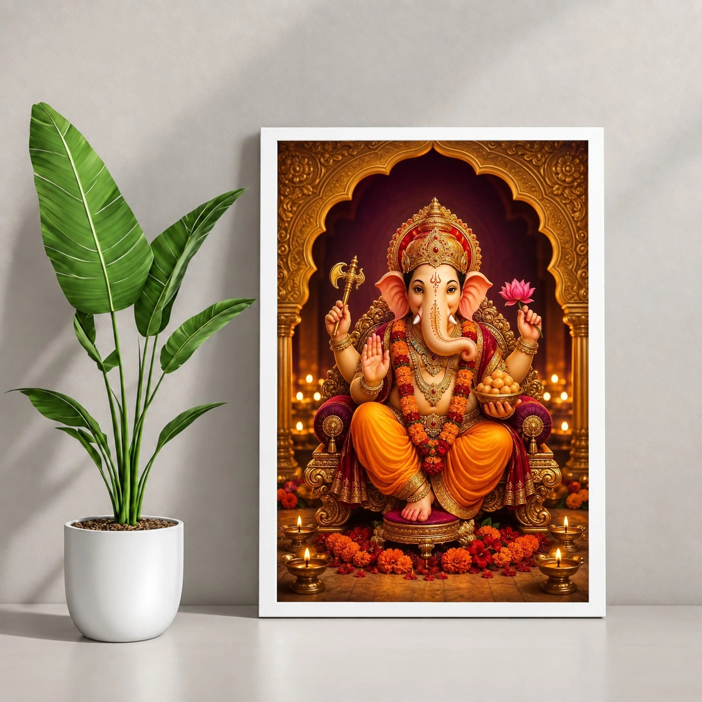 Ganesh Chaturthi — Festival Pandal Blessings Frame, view 4