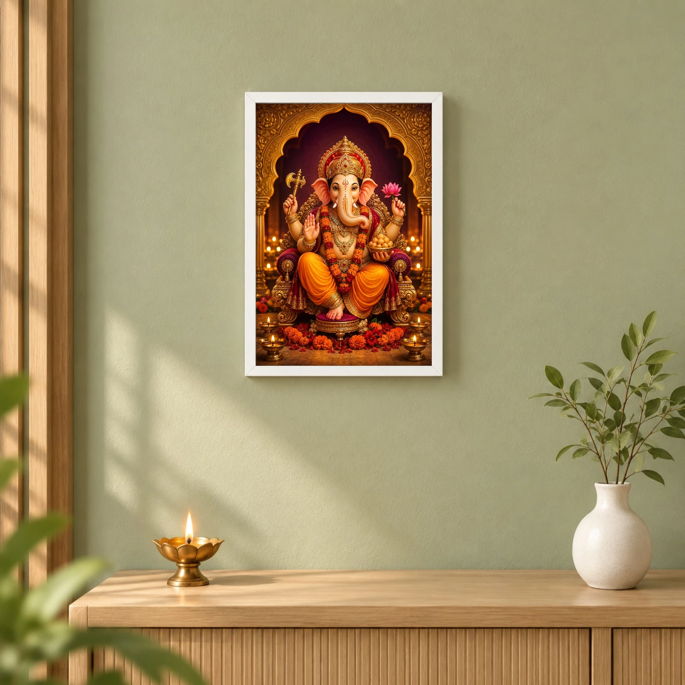Ganesh Chaturthi — Festival Pandal Blessings Frame, view 6