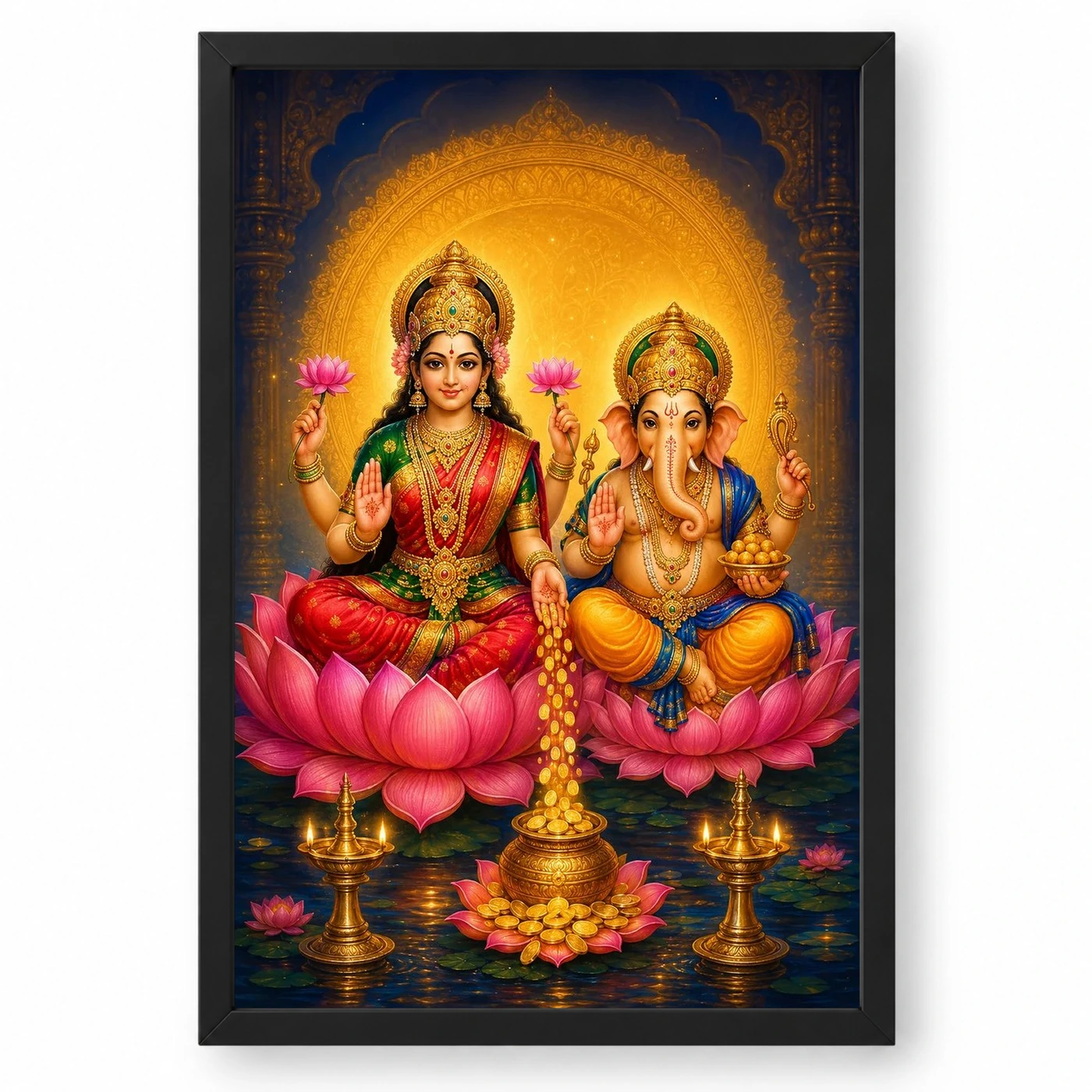 Ganesh Laxmi — Blessings of Fortune Frame