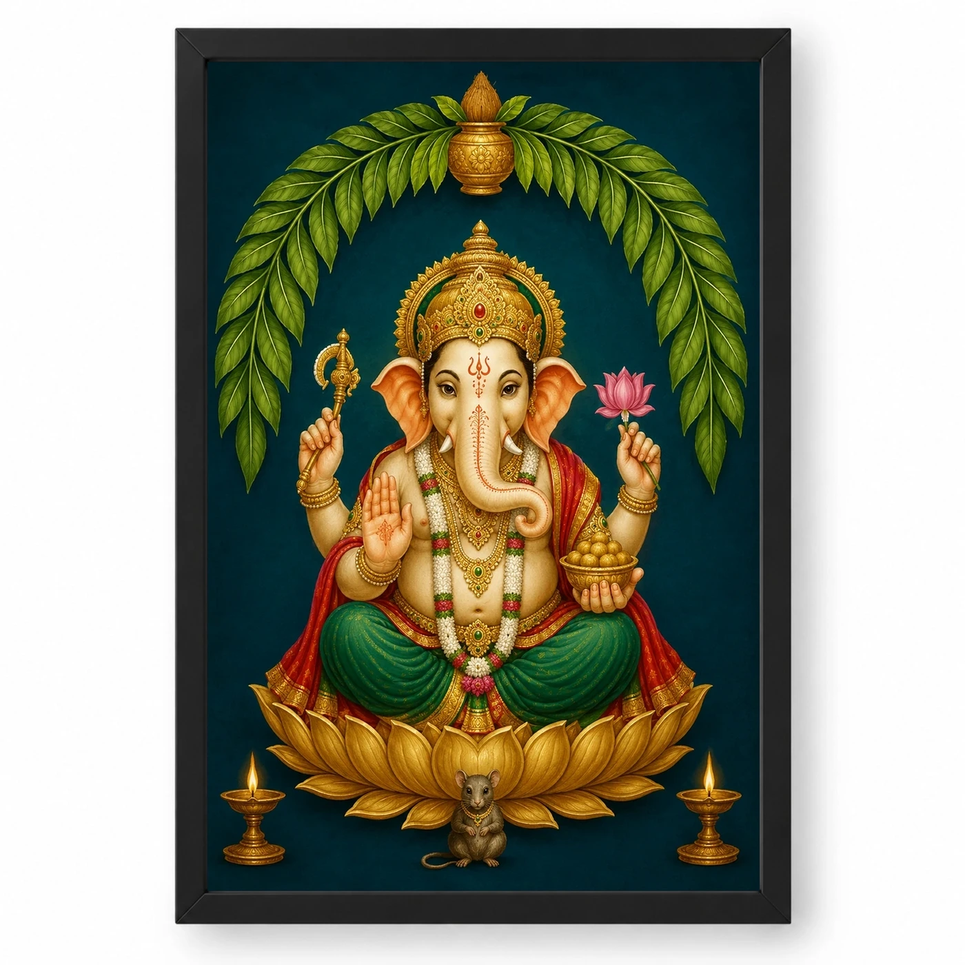 Ganesha — Main Entrance Blessings Frame