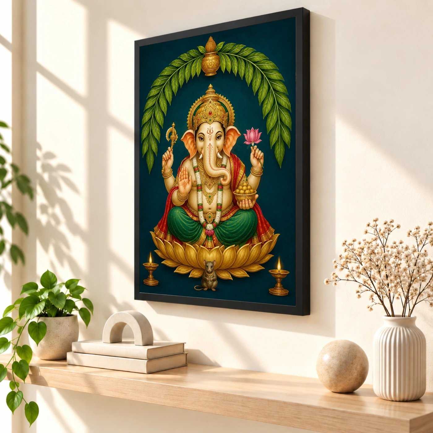 Ganesha — Main Entrance Blessings Frame, view 2