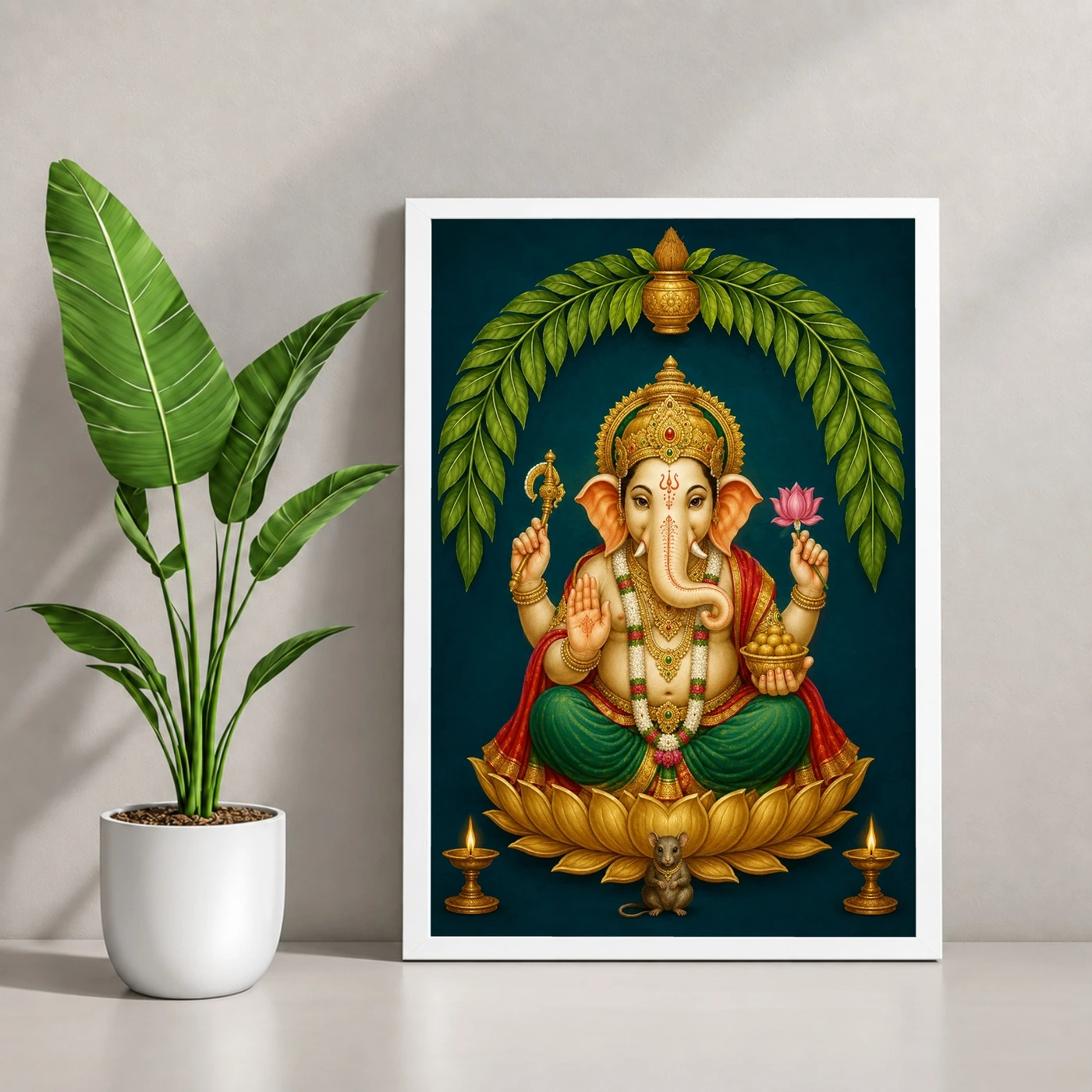 Ganesha — Main Entrance Blessings Frame, view 4