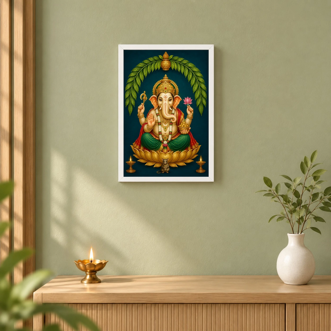 Ganesha — Main Entrance Blessings Frame, view 6